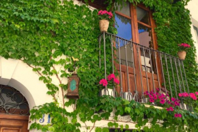 Blue house terrace and balcony, Cefalù